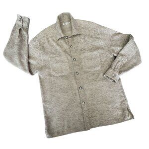 BLANCO Florence Italy Vintage MENS Button-down L/S Shirt Wool-Blend MENS Sz Lg